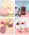 28Pcs 7 Color Lobster Claw Clasps With Key Chain And Flat Split Keychain Ring Set For Purses, Bags And DIY Crafts, showcasing vibrant colors.