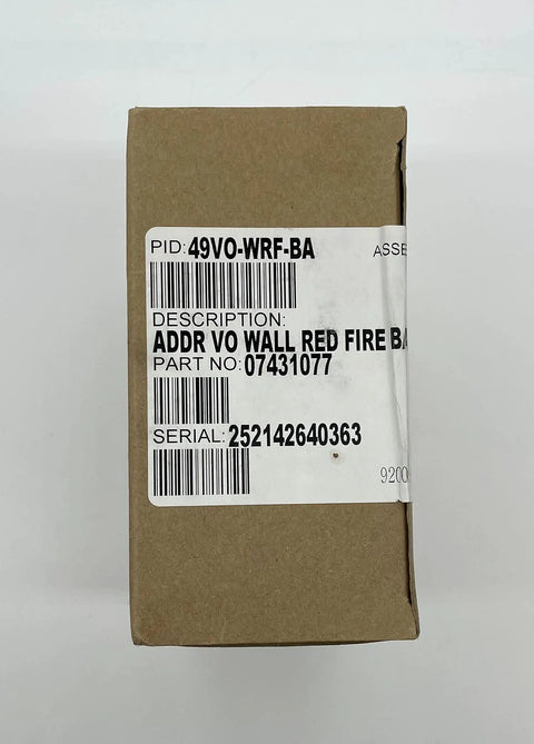 Heavy Duty Wall Mounted Red Fire Alarm Visual Strobe Light box with product details, suitable for commercial spaces.