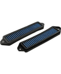 Upgrade Your Ride With These Blue Hood Scoop Filters Compatible With 3 Series E90 E92 E93 And X1, durable mesh air filters.