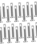 Stainless Steel Clevis Pin Kit, 20 piece flat single hole pins for locating and fixin up machinery, furniture, and DIY projects