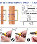 Installation guide for 30 Pack Solid 3-3/4 Inch Square Kitchen Cabinet Handles Brushed Brass Drawer Pulls 3 Inch Center-To-Center Hole Spacing