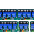 Eight Channel Transmit Component Board For 5V DC Load Control And Smart Home Networking, Plug And Play Setup, No Brainer Easy Install, Built To Last, High Performance Automation Hub Pro relay board, green PCB, 8-channel layout
