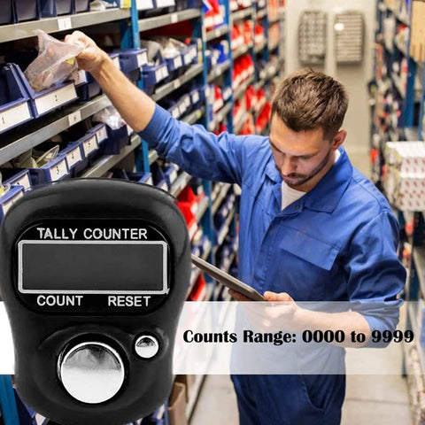A Total Game Changer These Slick Four Pack Resettable Finger Tally Counters feature a five digit LCD screen for inventory tracking.