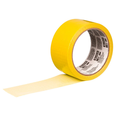 Nearly Two Inch Wide Sunshine Yellow Duct Tape Roll, 20 Yards, Ideal For DIY Crafts, Mess Free STEM Projects, Quick Fashion Fixes, No Sew Projects, Heavy Duty Labeling And Organization