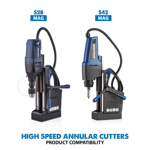 Cyclone 25mm Diameter High Speed Steel Annular Cutter With 1 Inch Depth Of Cut Three Quarters Inch Weldon Shank And Two Flats