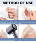 Easy DIY Heel Repair Patches Kit 4 Pairs No Fuss Self Adhesive Inside Patches For Holes application steps