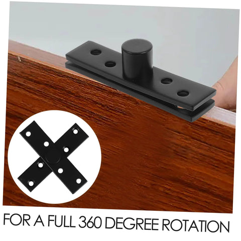 360 Degree Invisible Rotatable Hidden Pivot Hinge For Secret Doors And Bookcases, stainless steel hinge installation view