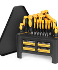 84 Piece Magnetic Screwdriver Set With Quick Store Rack And Tray For DIYers Includes Precision Screwdrivers Ratchet Handle Nut Drivers And Bit Set Crafted From Durable Chromium Vanadium Steel A Smart Gift Idea