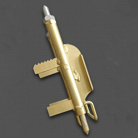 Universal Cable Threading Aid Tool Helper For 118 120 And 86 Bottom Boxes Switch Boxes Portable Pro Grade High Efficiency Wire Threading Device For Electricians With Smooth Glide And Easy One Hand Operation, gold metal tool