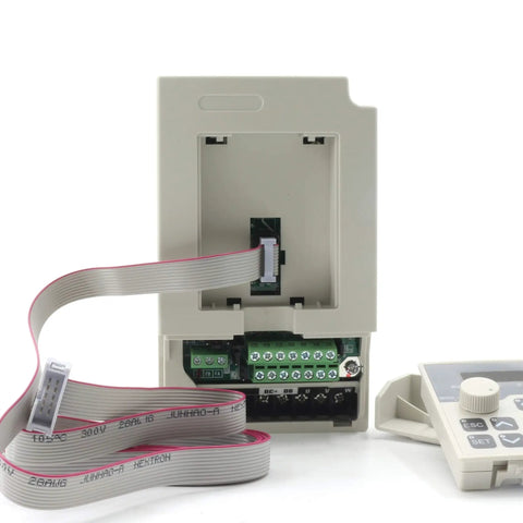 Beast 2.2KW VFD Inverter For CNC Router Milling And Engraving with extension cable and control panel, open back view