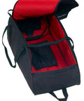SG90 Carry Bag For Welding Gear Black Heavy Duty Pro Grade Case Protects Welding Helmets And Accessories When Not In Use, open view