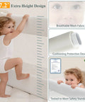 3 Piece Bed Rail Set For Toddlers That Fits King Size Beds With Seamless Fit And Double Lock Safety Breathable Mesh Cover