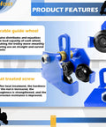 Manually Operated Trolley 1 Ton Capacity Steel Push Beam Trolley with durable guide wheel and heat-treated screw