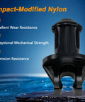 Impact-modified nylon Throttle Lever Linkage Swivel Bushings 2 Pack, Heavy-Duty Abrasion-Resistant for Mercury Marine use