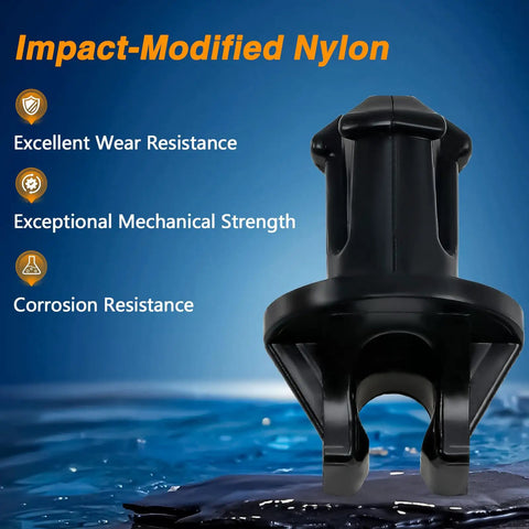 Impact-modified nylon Throttle Lever Linkage Swivel Bushings 2 Pack, Heavy-Duty Abrasion-Resistant for Mercury Marine use