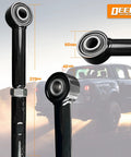 Front Adjustable Track Bar For 2 To 6 Inch Lift Fits Ford F250 F350 Super Duty And 1999 To 2005 Excursion 2WD 4WD Off Road Stability, Steering Control, Rock Solid Handling, And Enhanced Suspension Performance, black steel with bushings