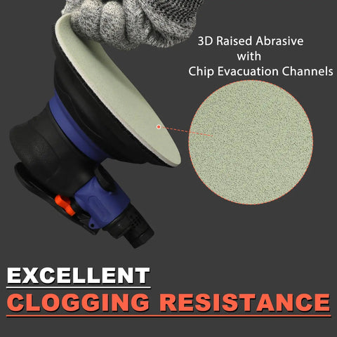 Pro Grade 6 Inch Foam Sanding Discs 15 Pack 3000 Grit Hook And Loop Wet Dry Sandpaper for orbital sander with clogging resistance