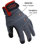 Phone Friendly All Day Grippy Comfort Touch Screen Ready Work Gloves For Men And Women with foam padded knuckles