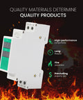 DC Voltmeter With 3 Digit LED Display 11 To 310V Plug And Play DIN Rail Mount Voltage Meter For Industrial Panels And Electrical Gear