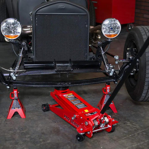 Heavy Duty Hydraulic Low Profile Floor Jack With Dual Piston Quick Lift Pump And 3.5 Ton 7000 Lb Capacity Built For Zero Sweat Daily Garage Work