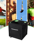 Throw Line Cube Bag For Arborist And Tree Work, Heavy Duty Canvas Rope Organizer Box with scenic outdoor background