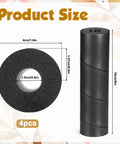 Nix Stubbed Toes Once And For All With Reusable Bed Leg Protectors Non Adhesive Furniture Foot Guards dimensions shown, 150mm x 40mm rubber design.