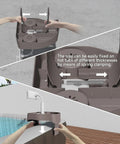 Hot Tub Table Tray With Adjustable Phone Holder And Dual Drink Caddies for Outdoor Pools and Spas, Easy Tool Free Setup.