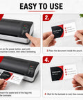 Super Durable 5 Mil Business Card Laminating Sheets Two Hundred Pack Clear Thermal Pouches With Rounded Corners instructions