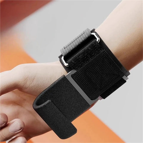 Two Pack Lifting Hook Wrist Strap Hand Grip Training Gloves for Men and Women Heavy Duty No Slip Grip Gear for Gym in use on wrist