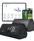 Hybrid Golf Launch Monitor For Ball Speed Club Speed Distance And Smash Factor Portable Bluetooth GPS Radar displayed with app