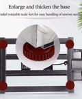 Heavy Duty 660 Pound Digital Platform Scale With Removable Guardrail showing base and rotatable scale feet
