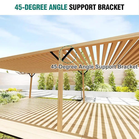 Beefy Heavy Duty Corner Braces 12 Pack Inside Joint 45 Degree Wood Post Desk Edge Pergola Gazebo DIY Kit Industrial Grade Steel Gusset Brackets For Outdoor Woodworking Projects