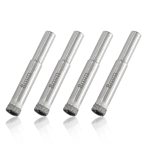 Ripping 12 Pieces Pro Grade Diamond Hole Saw Kit 5/16 8mm Core Drill Bits High Precision for glass marble porcelain tile.