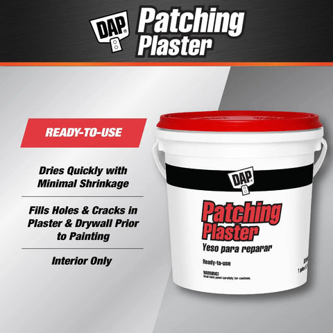 Patch And Repair Patching Plaster White Ready To Use Latex Based Wall Patch For Holes And Cracks On Plaster And Drywall Quick Dry Minimal Shrinkage Easy Wall Fix Before Painting 32 Oz.