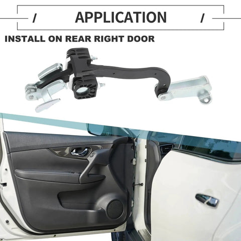 Peugeot Boxer Door Check Strap Rear Right Beefed Up Heavy Duty Wear Resistant Metal Hinges Soft Close Dampened Mechanism