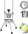 8 Section Commercial Citrus Wedger With Stainless Steel Blades For Bar Or Restaurant Prep Easy Lemon And Lime Cutter 8 Wedges Durable Aluminum Alloy Body Easy To Clean Great For Slicing Or Serving Citrus Quickly front view
