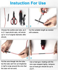 Step-by-step instructions using 650 Piece Heat Shrink Tubing Kit 8 Sizes Assortment Pro Grade With Storage Case UL Approved 2 To 1 Shrink Ratio
