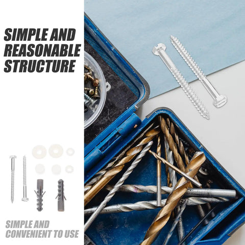 Toilet Tank Bolts And Gasket Kit Replacement Screws Set For Easy Install No Fuss Durable Toilet Hardware With Gasket Seals The Ultimate Toilet Repair Kit For Seats Tanks And Covers, metal bolts and gaskets