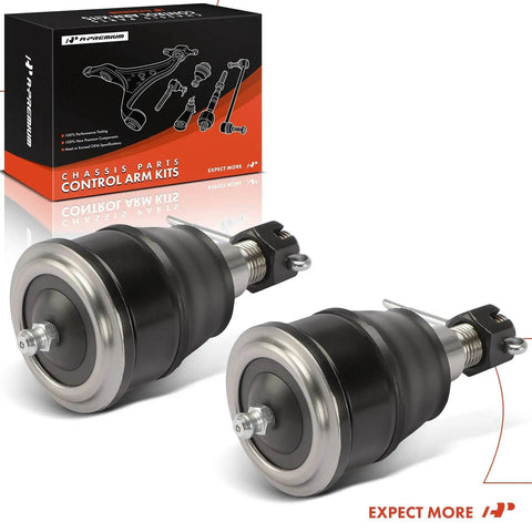 Front Lower Ball Joint For Honda CR-V 2002-2006 And Element 2003-2005 DX/LX Submodels Only Not EX Bolt-On Replacement Ready For Easy Install Heavy-Duty OEM-Grade Construction Driver And Passenger Side, two black ball joints
