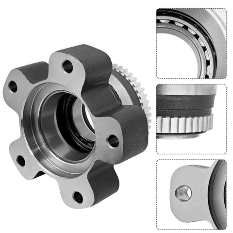 Rugged Rear Wheel Bearing Hub Assembly Replacement for Ford Transit 2015 to 2025 Fits Transit 150 250 350 With 3.5L V6 Gas and 3.7L V6 Gas Engine Beefed Up Heavy Duty Hub Bearing Kit for Smooth and Reliable Ride showing close-up details and structure.