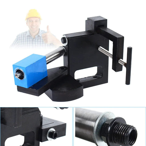 Heavy Duty Manual Pipe And Tube Notcher With Flexible Zero To Fifty Degree Rotation Angle Crafted From Solid Steel And Iron For Hella Durable Performance That Knocks Out Precision Metal Cuts Smoothly With Zero Hassle