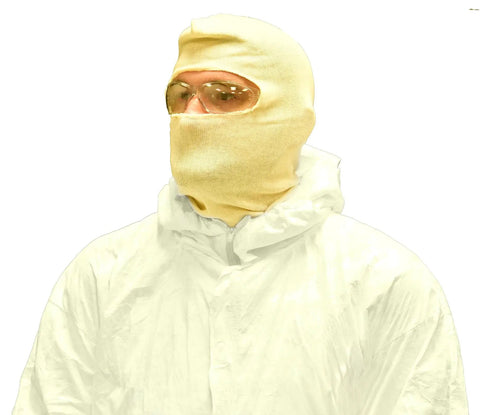 Person wearing Spray Socks For Overspray Protection 100 Percent Cotton Stretch Knit One Size Fits Most Tan Pack Of Twelve