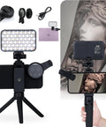 LED Tattoo Light Kit For Pro Grade Photos And Videos Clip On Photo Lights With CPL Filter 120 LED Beads No Glare Set-up
