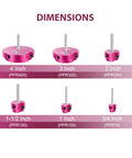 Six Piece PVC Pipe Reamer Kit For SCH40 PVC CPVC ABS Fittings, includes 3/4 to 4 inch reamer dimensions
