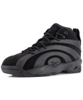 Shaqnosis Work Composite Toe Safety Shoes For Men Black And Gray Built Tough With Slip Resistant Outsole And XTR Composite Toe Meets ASTM F2413