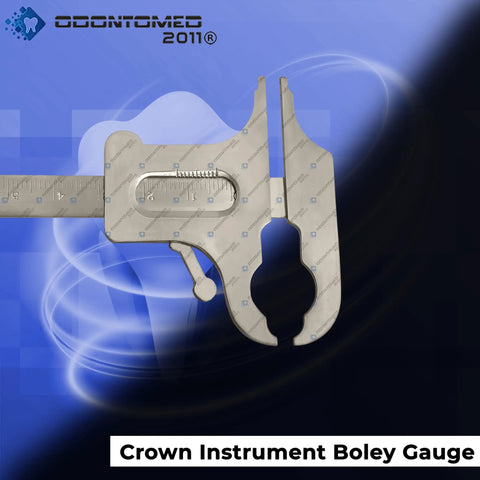 Pro Grade Boley Gauge Dental Lab Measuring Gauge 130mm Stainless Steel Crown Instrument With 30mm Scale, Handcrafted Dental Tool For Precise Crown Measurements And Lab Gauges, stainless steel