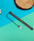 Funny Nerdy Engineer Bookmark Gift For Engineers And Engineering Students Inspiring Quote desk accessory with chain and gear charm