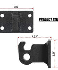 Two Pack Front Tow Hook Mounting Brackets With Three Quarter Inch D Ring For Ram 2500 3500 4500 Trucks 2010 To 2020 beefy steel