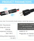 150 Pcs Double Wire Plug In Connector With Locking Buckle And Quick Clip Fasteners for DIY setup with product specifications