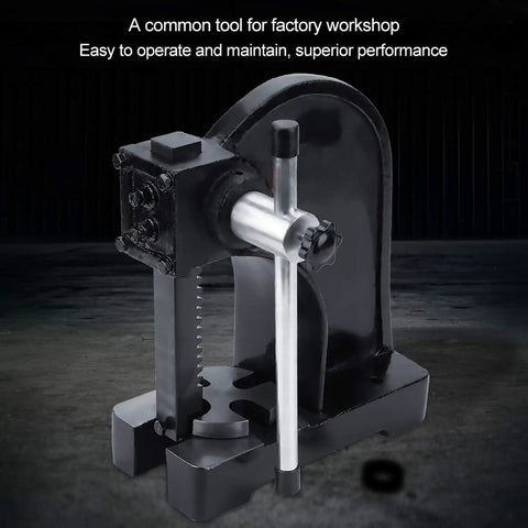Straight Shooting 1 Ton Manual Desktop Punch Press And Arbor Press Tool Built From Heavy Duty Carbon Steel For Hassle Free Riveting And Bearing Installation A Rock Solid Workshop Beast That Gets The Job Done Right